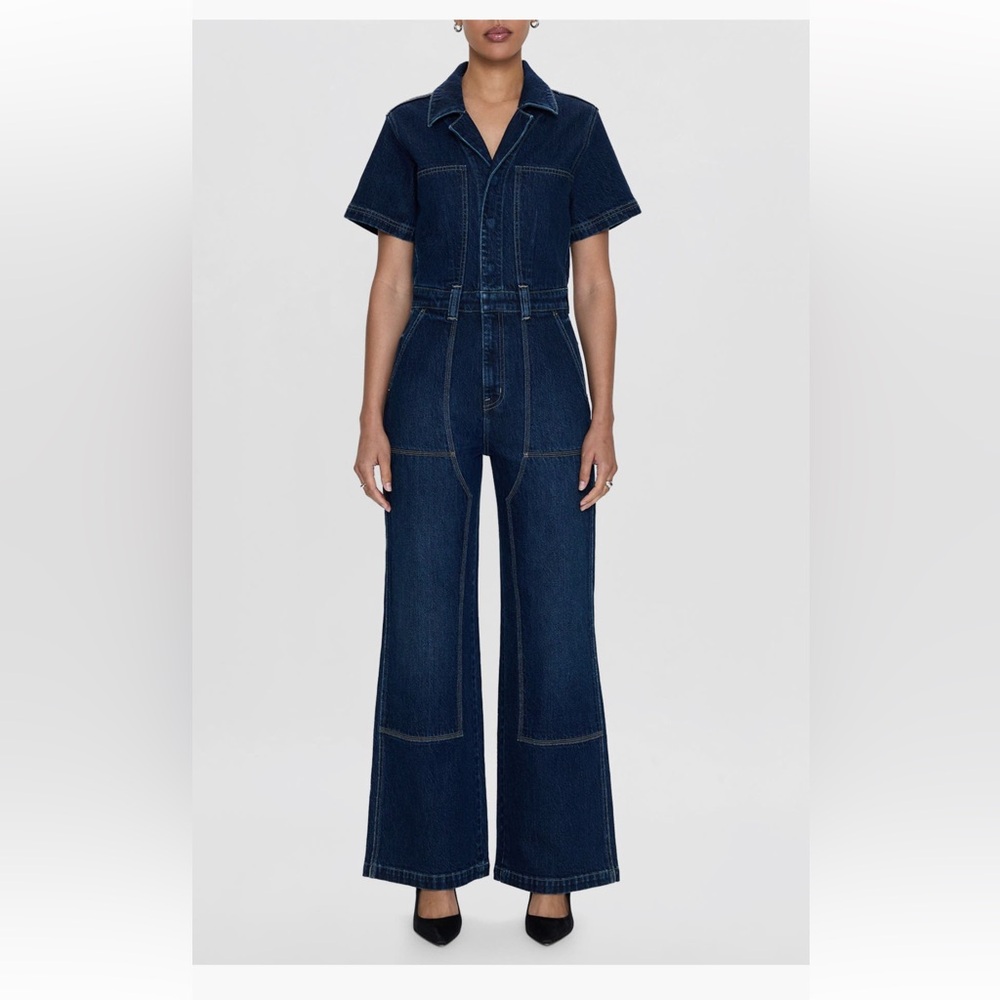 Pistola ‘Jacob’ Wide Leg Denim Jumpsuit